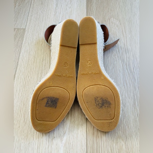 Vince Tan Suede Espadrille Wedge Sandals Size 9 - Picture 2 of 3